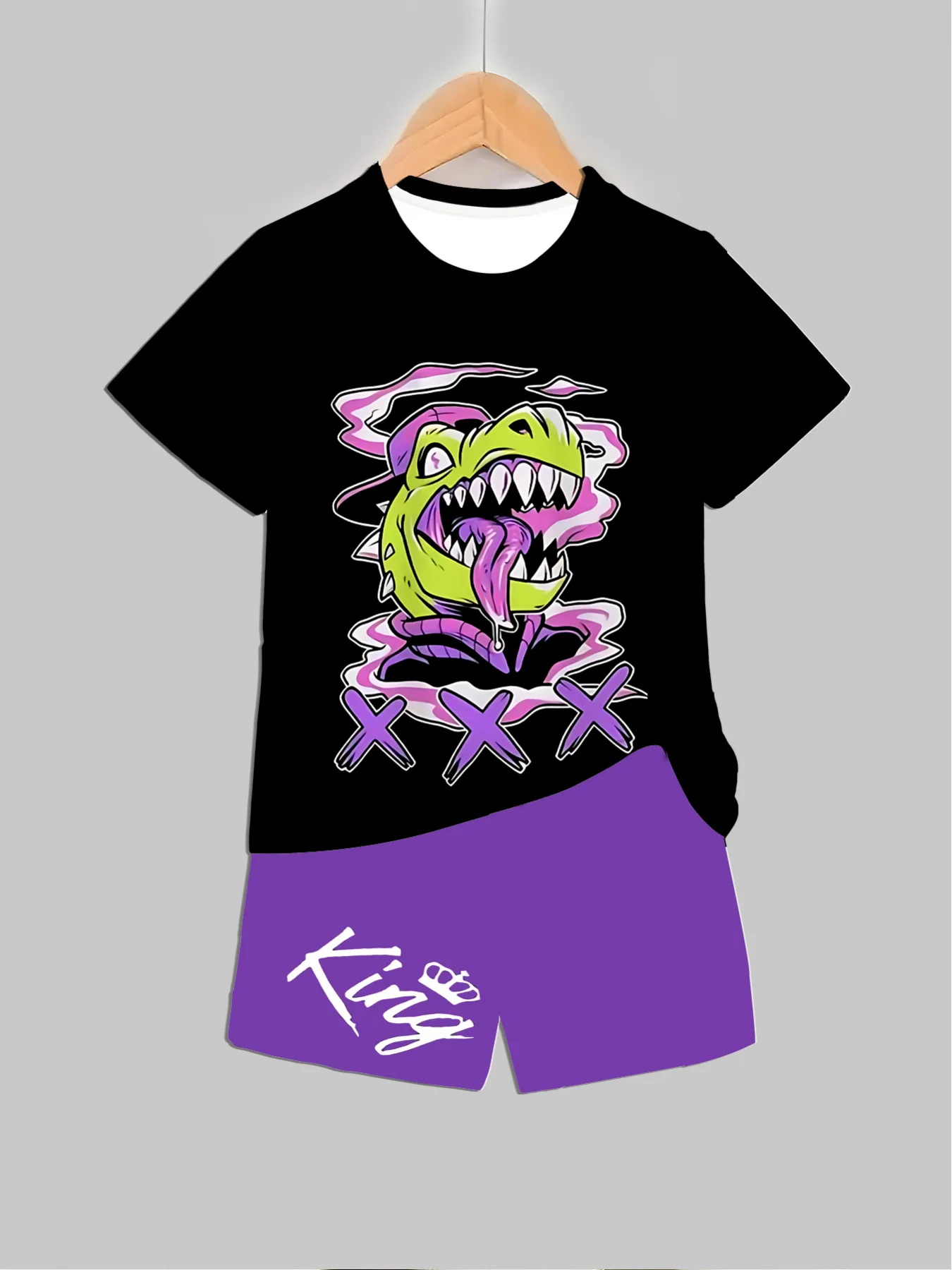 Summer Clothing Baby Girl - Nieuwe dinosaurus bedrukte outfits tops +