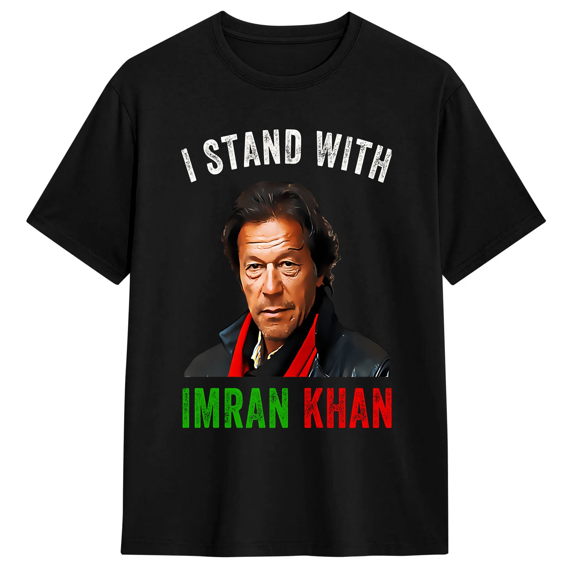 Summer Clothing Pakistan - Heren T-shirt I Stand With Imran