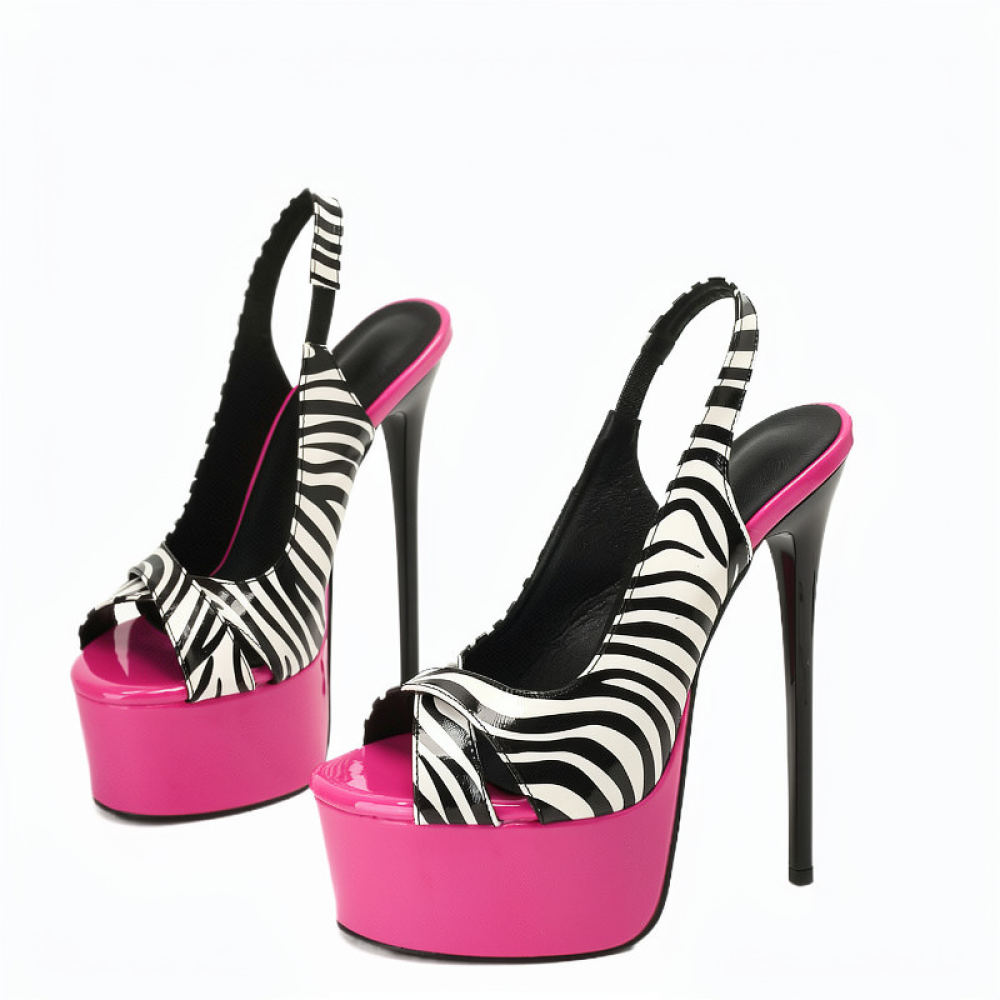 Summer Clothing Stores - Damesmode sandalen, 16 cm superhoge hakken,