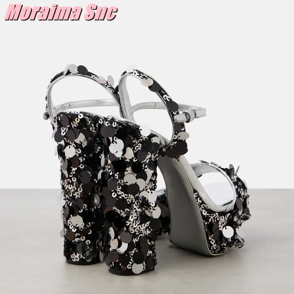 Glanzende plateau sandalen met - Summer Clothing Stores recensie en prijs