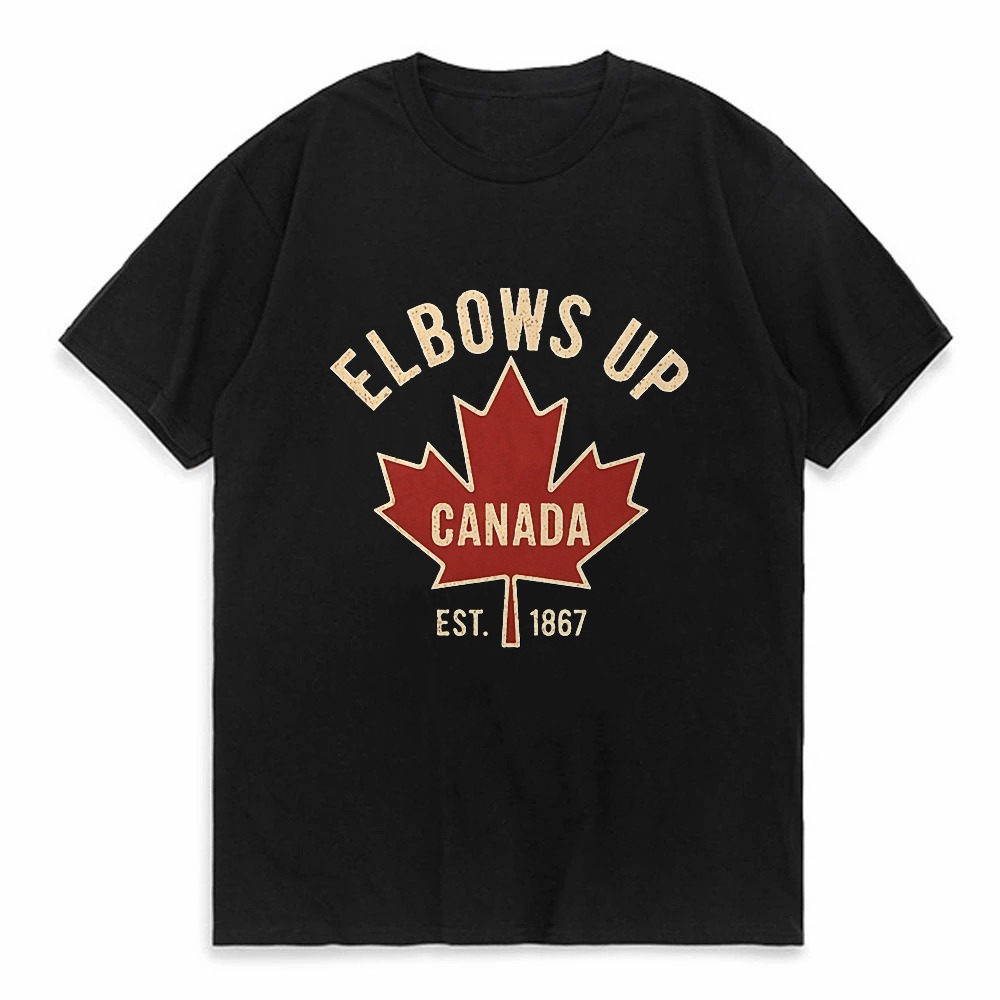 Elbows Up Canada T-shirt voor  - Summer Clothing Women Canada recensie en prijs