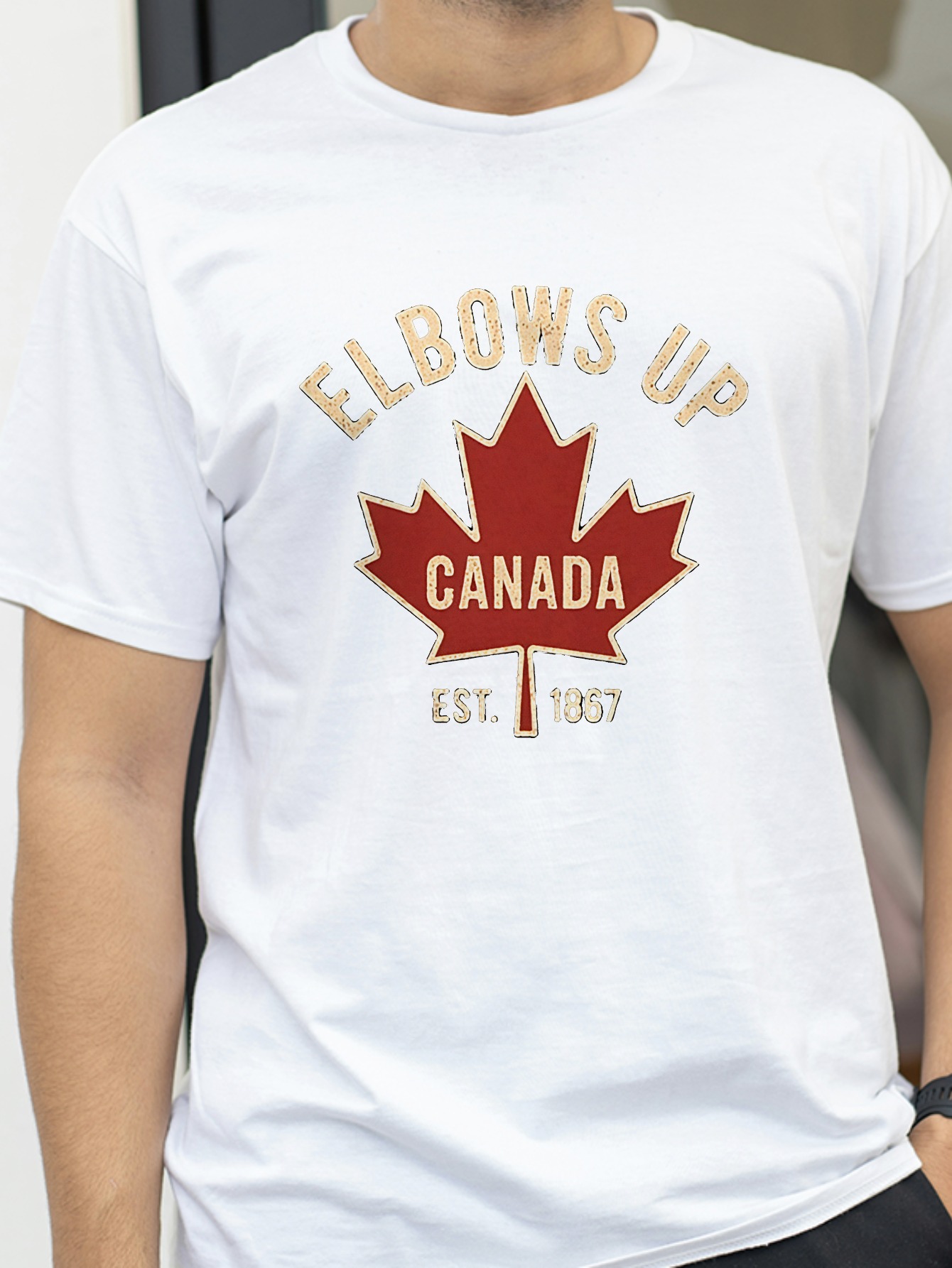 Elbows Up Canada T-shirt voor  - Summer Clothing Women Canada recensie en prijs