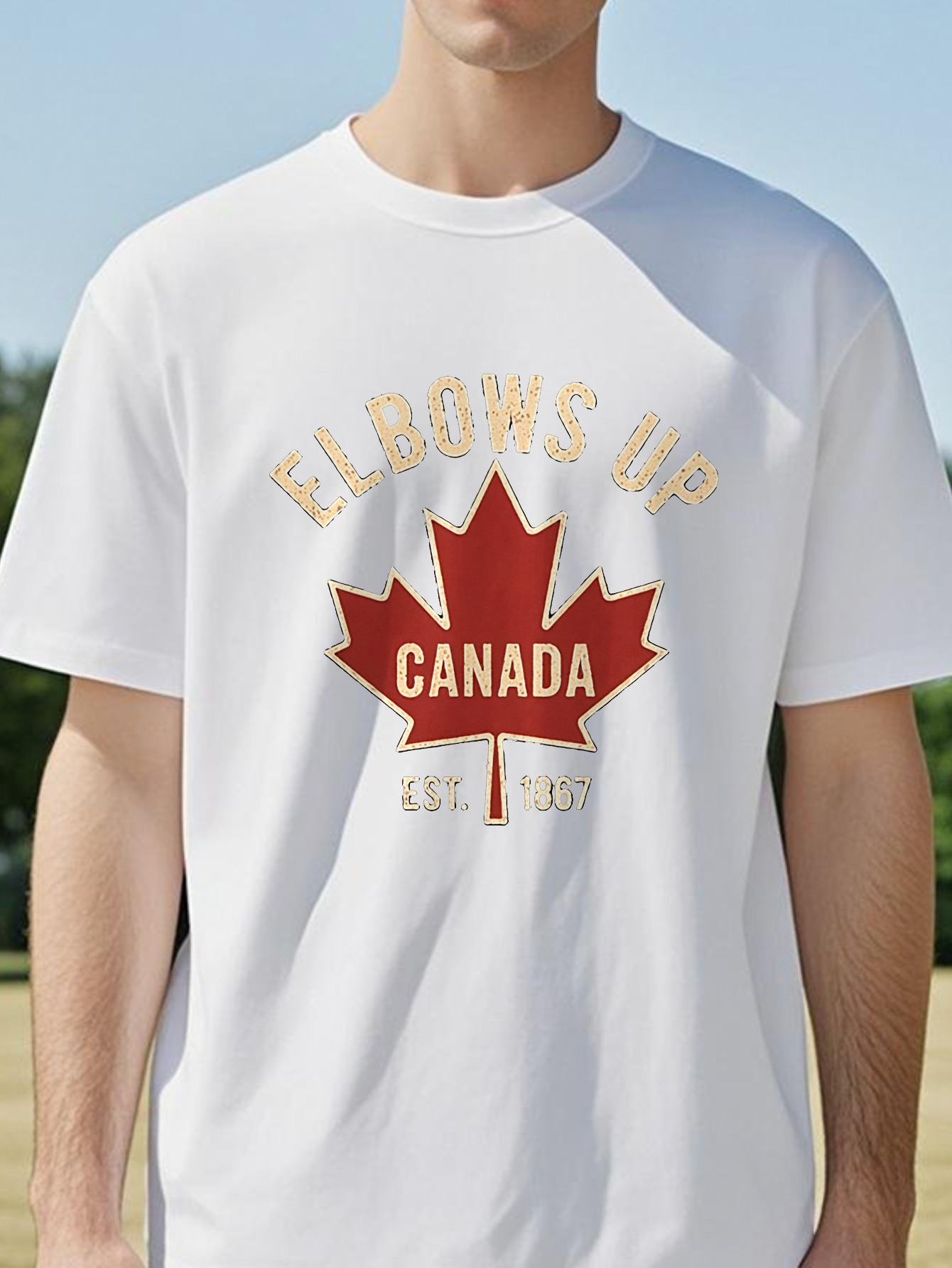 Elbows Up Canada T-shirt voor  - Summer Clothing Women Canada recensie en prijs