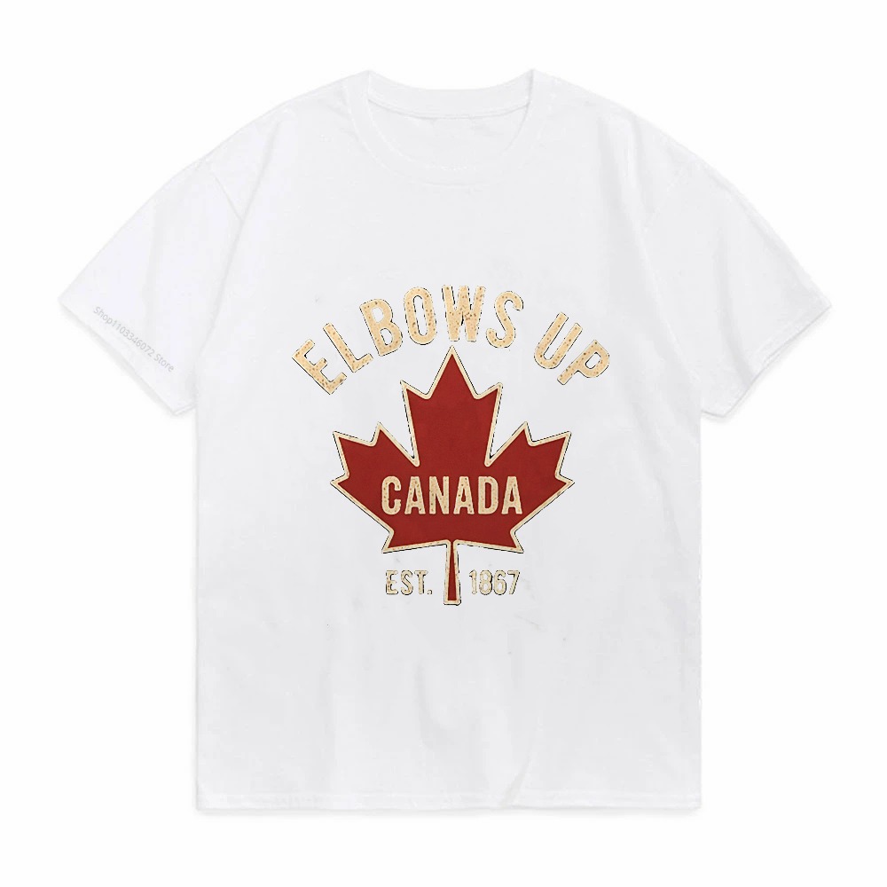 Elbows Up Canada T-shirt voor  - Summer Clothing Women Canada recensie en prijs