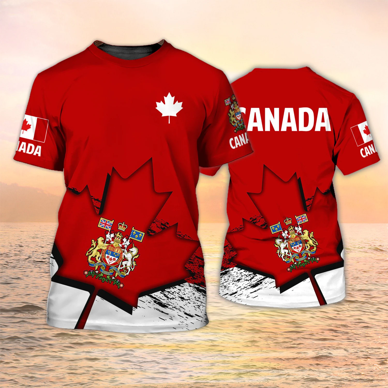 Canada Vlag 3D Print T-shirts  - Summer Clothing Women Canada recensie en prijs