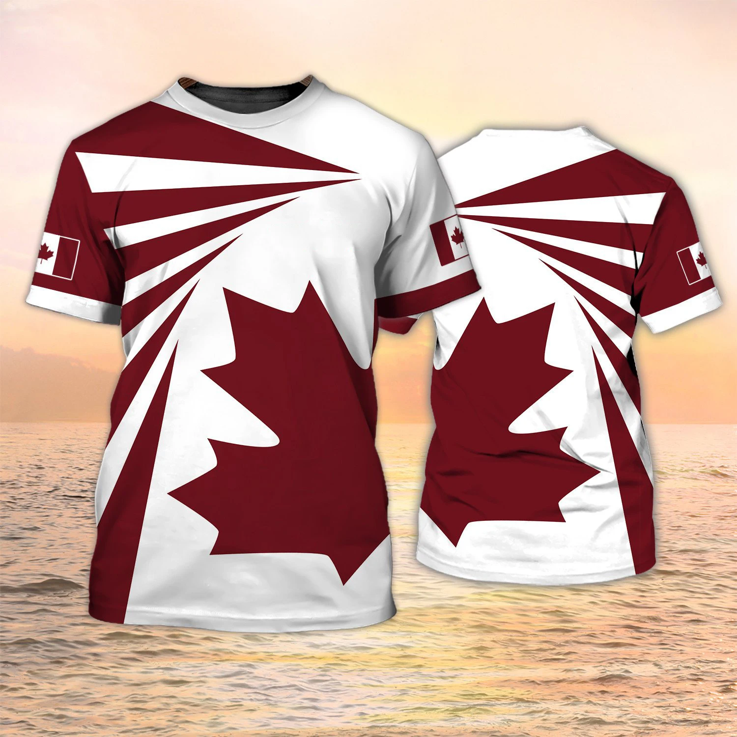 Canada Vlag 3D Print T-shirts  - Summer Clothing Women Canada recensie en prijs
