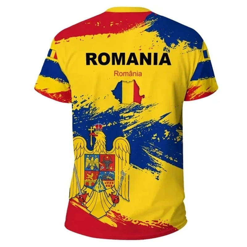Roemenië Vlag Grafisch T-Shirt - Summer Clothing Wholesale recensie en prijs